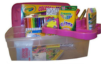 Coloring Book and Crayons