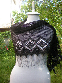 Black Lace Shawl