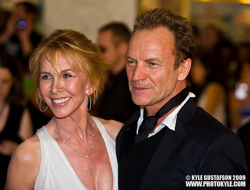 Sting and Trudie Styler