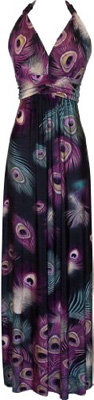 Print Stretch Maxi Dress