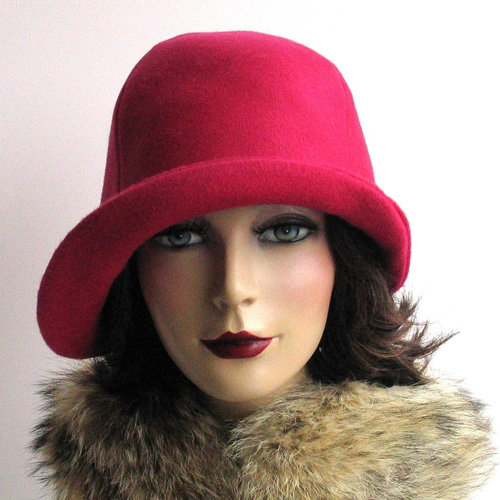 Fuchsia Wool Hat