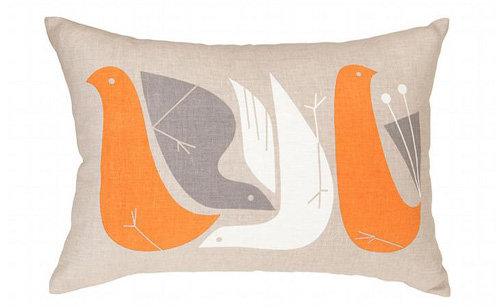 Birds Pillow by Eleanor Grosch