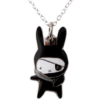 Ninja Pirate Bunny Necklace