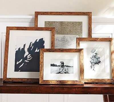 Pottery Barn Rustic Wood Gallery Frames