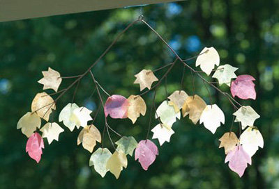 Autumn Leaves Capiz Chime