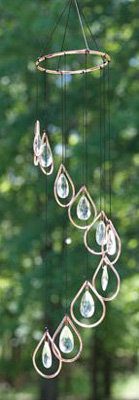 Crystal Raindrops Wind Chime