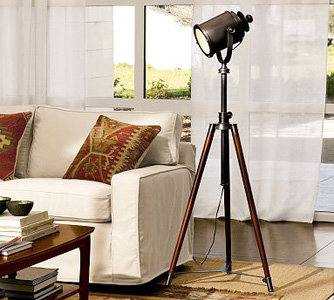 Pottery Barn Photographer's Tripod Floor Lamp