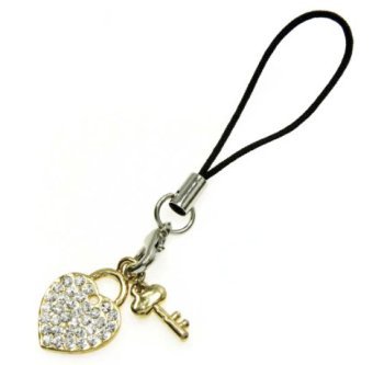 The Key to My Heart Cell Phone Charm