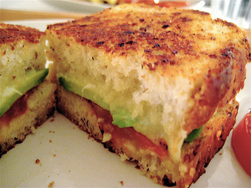 Grilled Tomato and Avocado