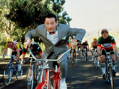 Pee Wee Herman in “Pee Wee’s Big Adventure”