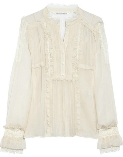 Diane Von Furstenberg Silk-chiffon Blouse