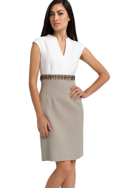 Tahari by Arthur S. Levine Linen Dress