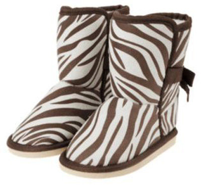 Crazy 8 Zebra Sherpa Boot