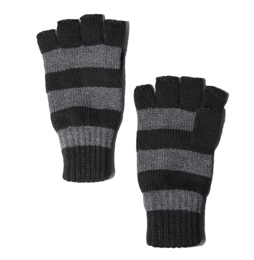 Basic Striped Fingerless Glove