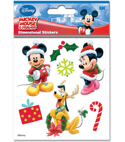 A Touch of Jolee's Disney Dimensional Stickers - Mickey & Friends Christmas