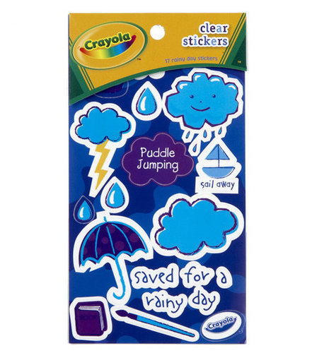 Crayola Clear Stickers - Rainy Day