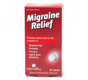 NatraBio Migraine Relief Tablets