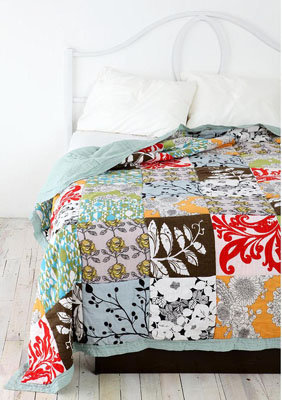 Urban Outfitters Fleur Patchwork Quilt