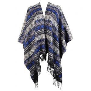 Aztec Print Poncho