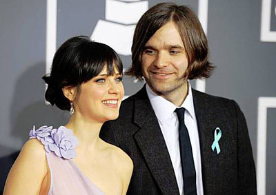 Zooey Deschanel and Ben Gibbard