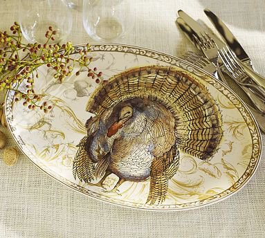 Pottery Barn Turkey Serving Platter