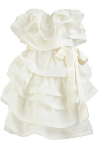 Tiered Silk-gazar Dress