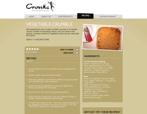 Vegetable Crumble