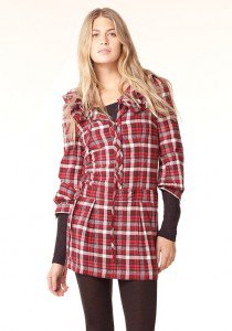 Brushed Plaid Dress