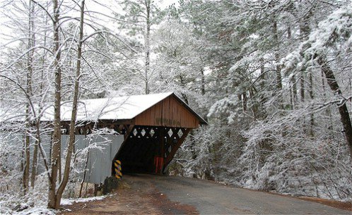 Snow Covered Bridge