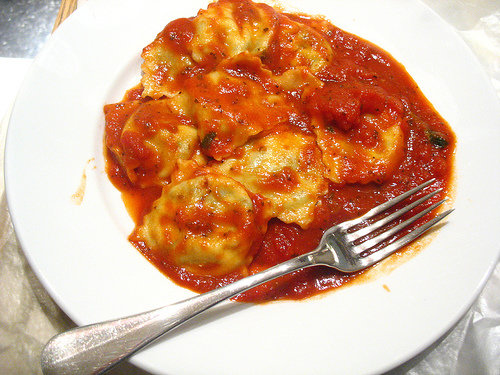 Raviolis with Chard and Hazelnuts