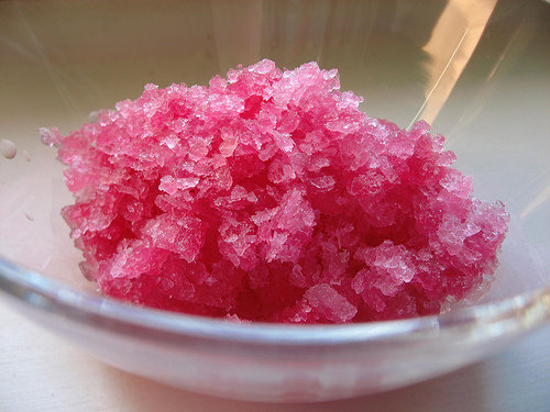 Healthy Strawberry Granita