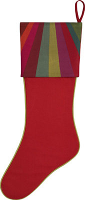 Crate & Barrel Jewel Ruby Stocking