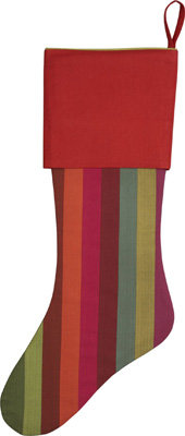 Crate & Barrel Jewel Stripe Stocking