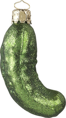 Crate & Barrel Pickle Ornament