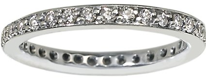 Brilliant Earth 18K White Gold Pavé Diamond Eternity Ring