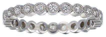 Brilliant Earth Platinum Solstice Eternity Diamond Ring