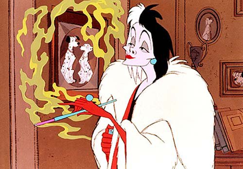 Cruella DeVille from “101 Dalmatians”