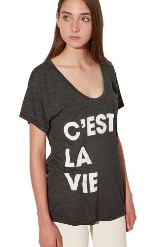 Truly Madly Deeply C'est La Vie Pocket Tee