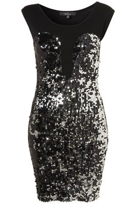 Rare Sequined Sweetheart Dress