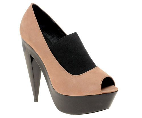 ASOS PROUD Leather Peep Toe Shoes