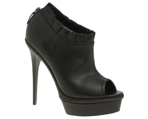 Bronx Ruffle Cut out Shoe Boots