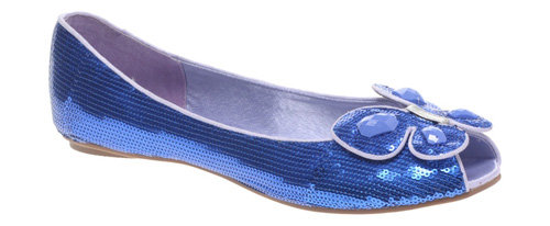 Shellys Butterfly Sequin Flats