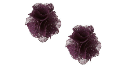 Chiffon Flower Studs