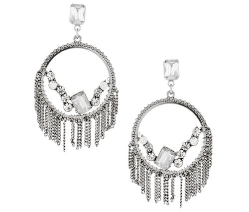 Oasis Stone Tassel Hoops