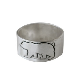 Silver Bear Ring