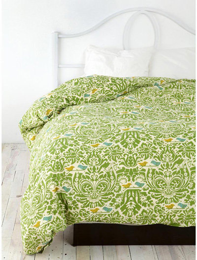 Birdie Stamp Duvet Cover