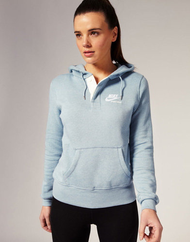 Nike Brushed Fleece Gym Buttoned Hoodie