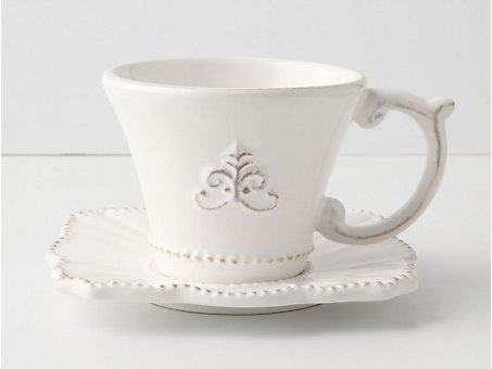 Fleur De Lys Cup & Saucer