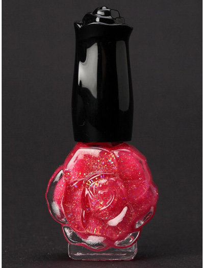 Anna Sui Medium Sparkle Nail Polish in Pink