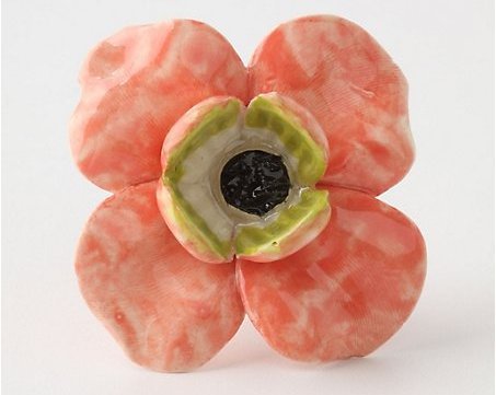 Pink Poppy Knob